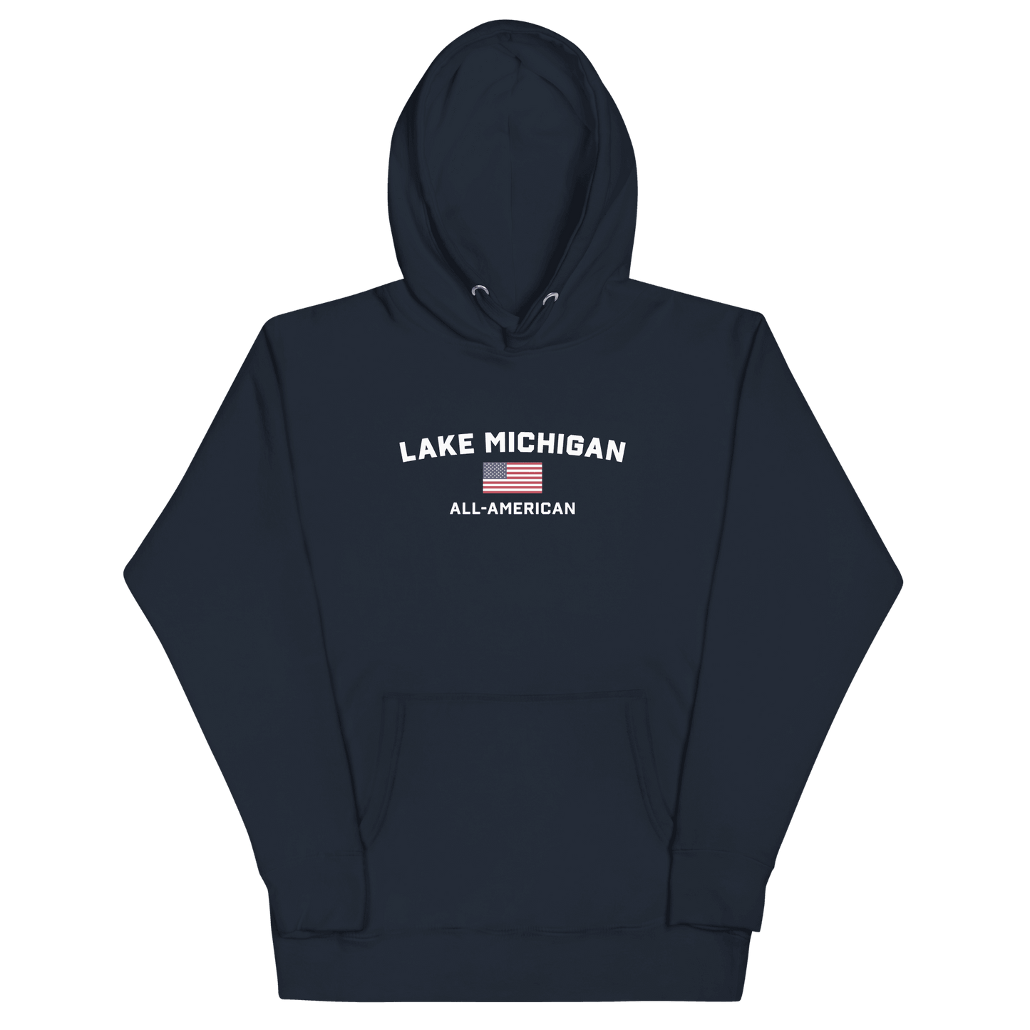 'Lake Michigan All American' Hoodie | Unisex Premium - Circumspice Michigan