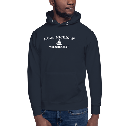 'Lake Michigan The Greatest' Hoodie | Unisex Premium - Circumspice Michigan