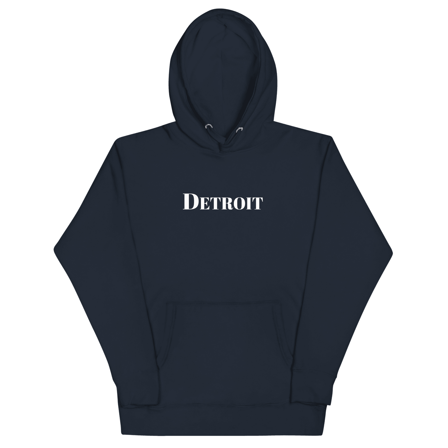 'Detroit' Hoodie (Didone Font) | Unisex Premium - Circumspice Michigan