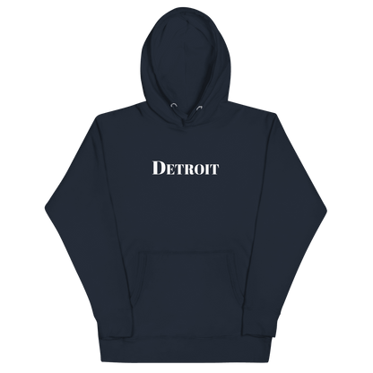 'Detroit' Hoodie (Didone Font) | Unisex Premium - Circumspice Michigan