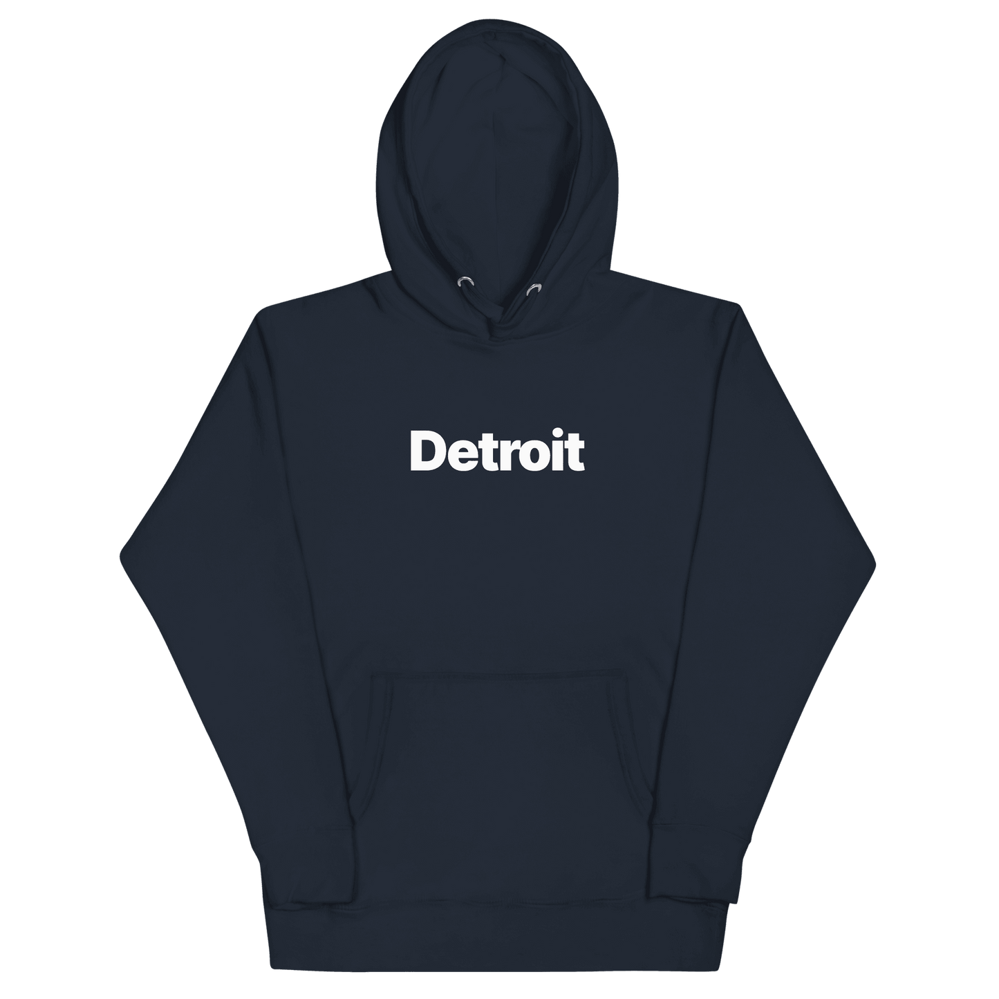 'Detroit' Hoodie (Swiss Sans Font) | Unisex Premium - Circumspice Michigan