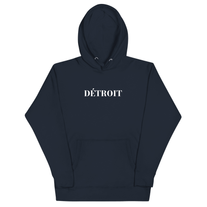 'Détroit' Hoodie (Didone Font) | Unisex Premium - Circumspice Michigan