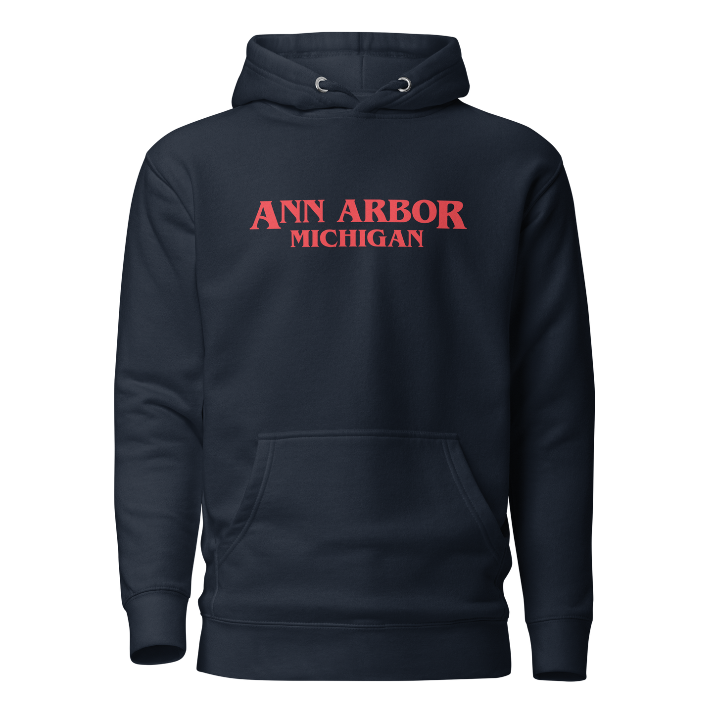 'Ann Arbor Michigan' Unisex Premium Hoodie (1980s Drama Parody)