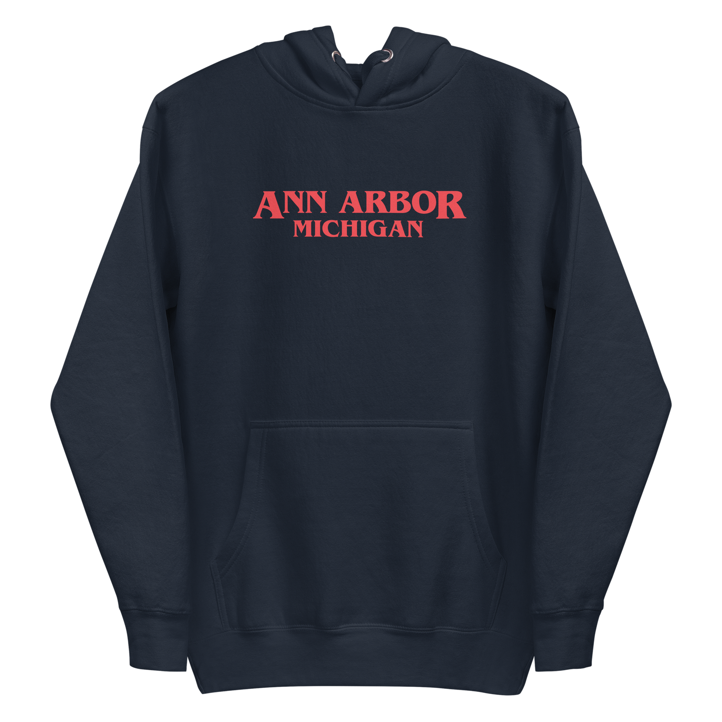 'Ann Arbor Michigan' Unisex Premium Hoodie (1980s Drama Parody)