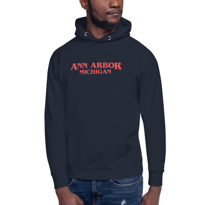 'Ann Arbor Michigan' Unisex Premium Hoodie (1980s Drama Parody)