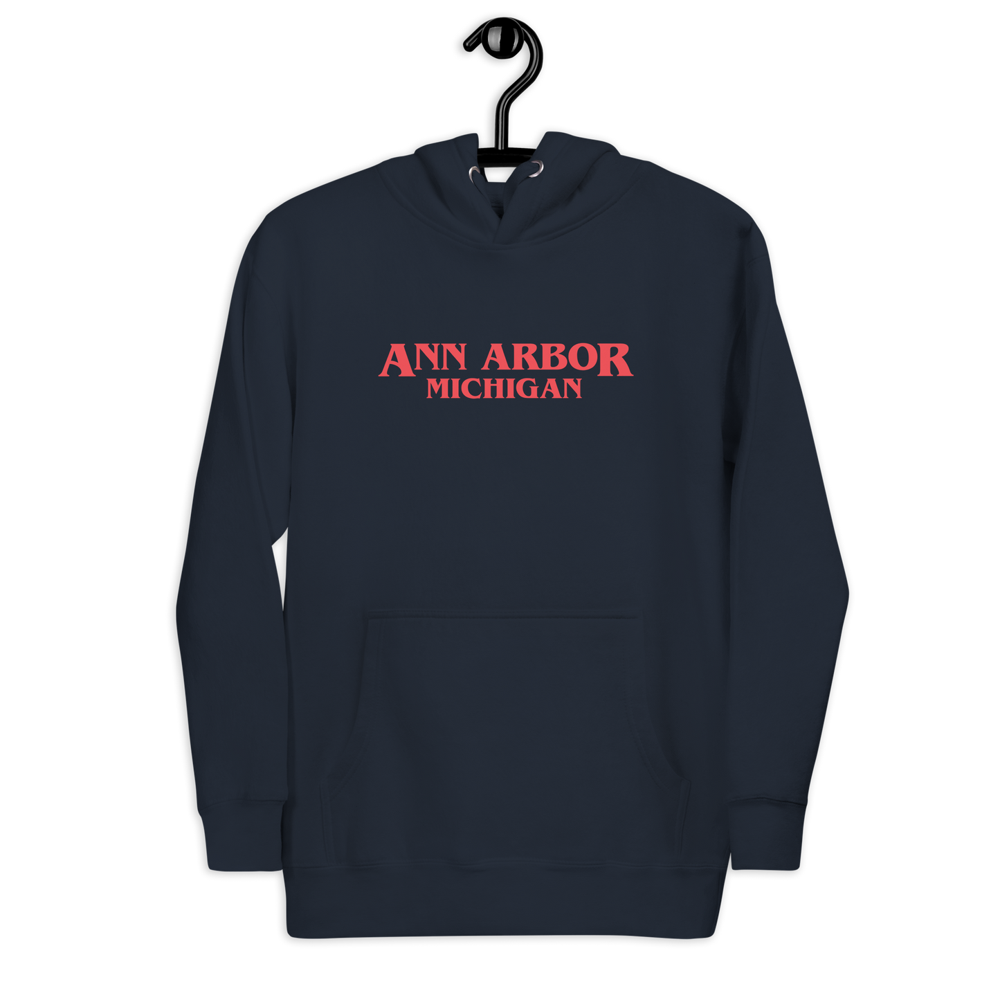 'Ann Arbor Michigan' Unisex Premium Hoodie (1980s Drama Parody)