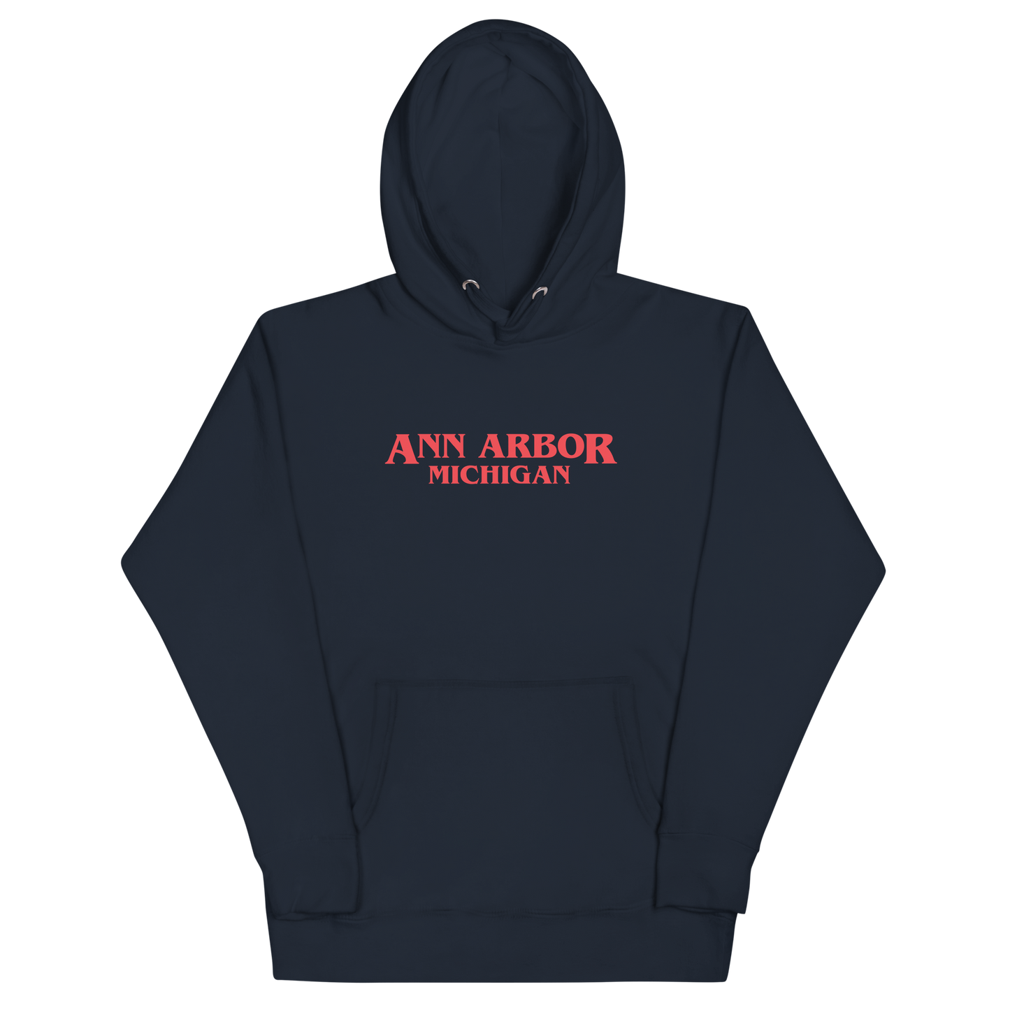 'Ann Arbor Michigan' Unisex Premium Hoodie (1980s Drama Parody)