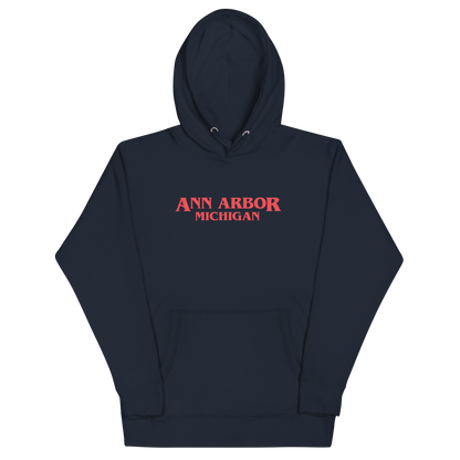 'Ann Arbor Michigan' Unisex Premium Hoodie (1980s Drama Parody)