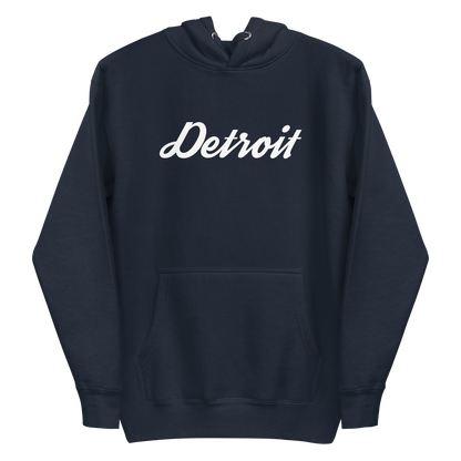 'Detroit' Unisex Premium Hoodie (Script Font)