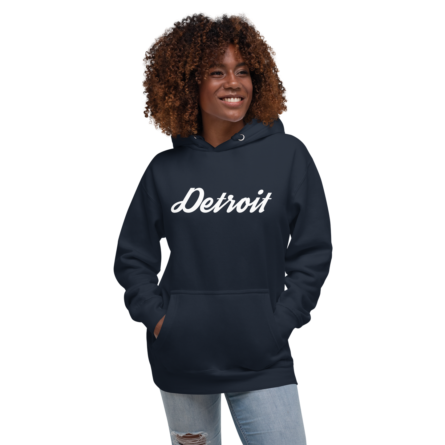 'Detroit' Unisex Premium Hoodie (Script Font)