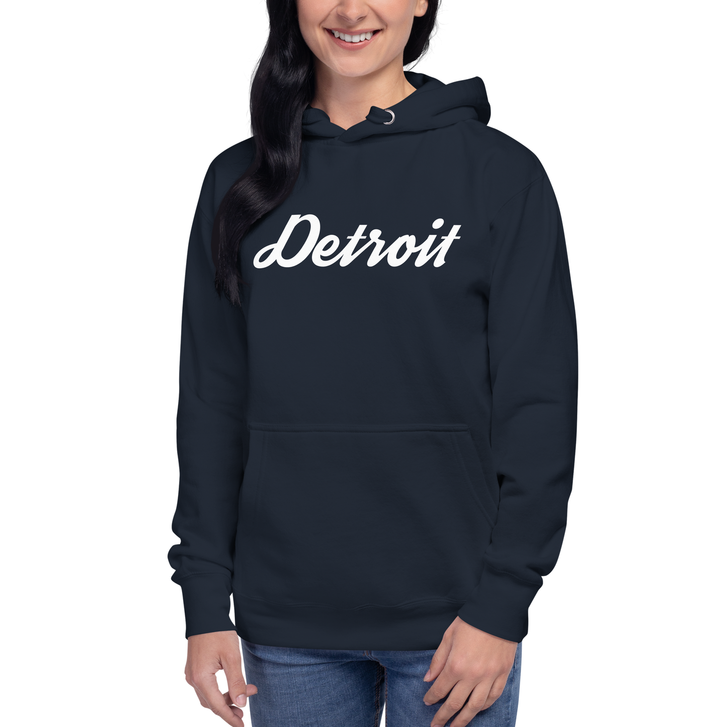 'Detroit' Unisex Premium Hoodie (Script Font)