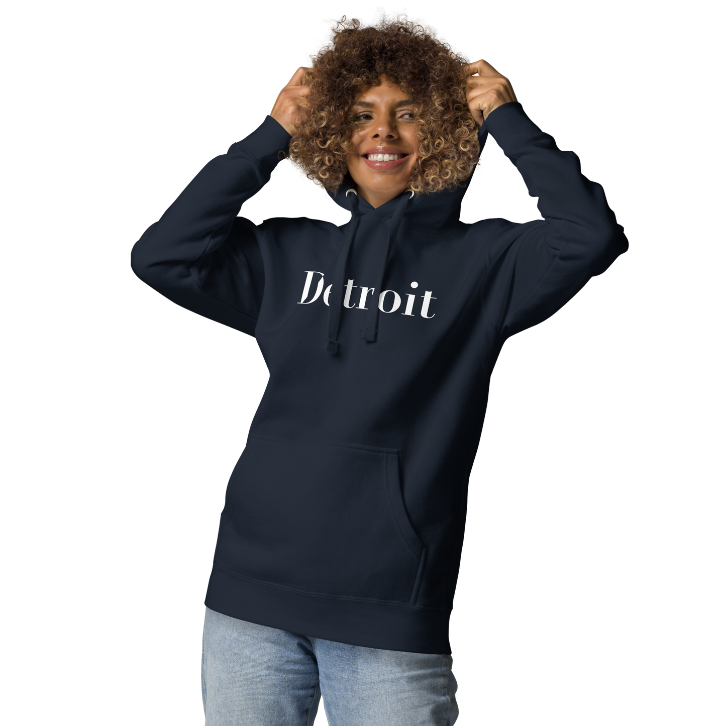 'Détroit' Unisex Premium Hoodie (Didot Font)