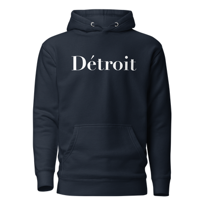 'Détroit' Unisex Premium Hoodie (Didot Font)