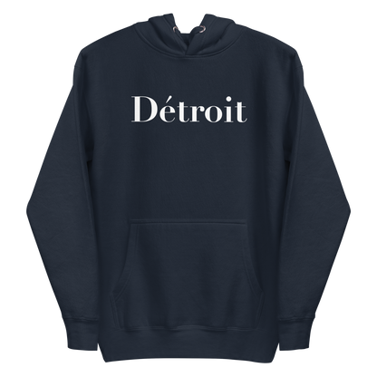 'Détroit' Unisex Premium Hoodie (Didot Font)