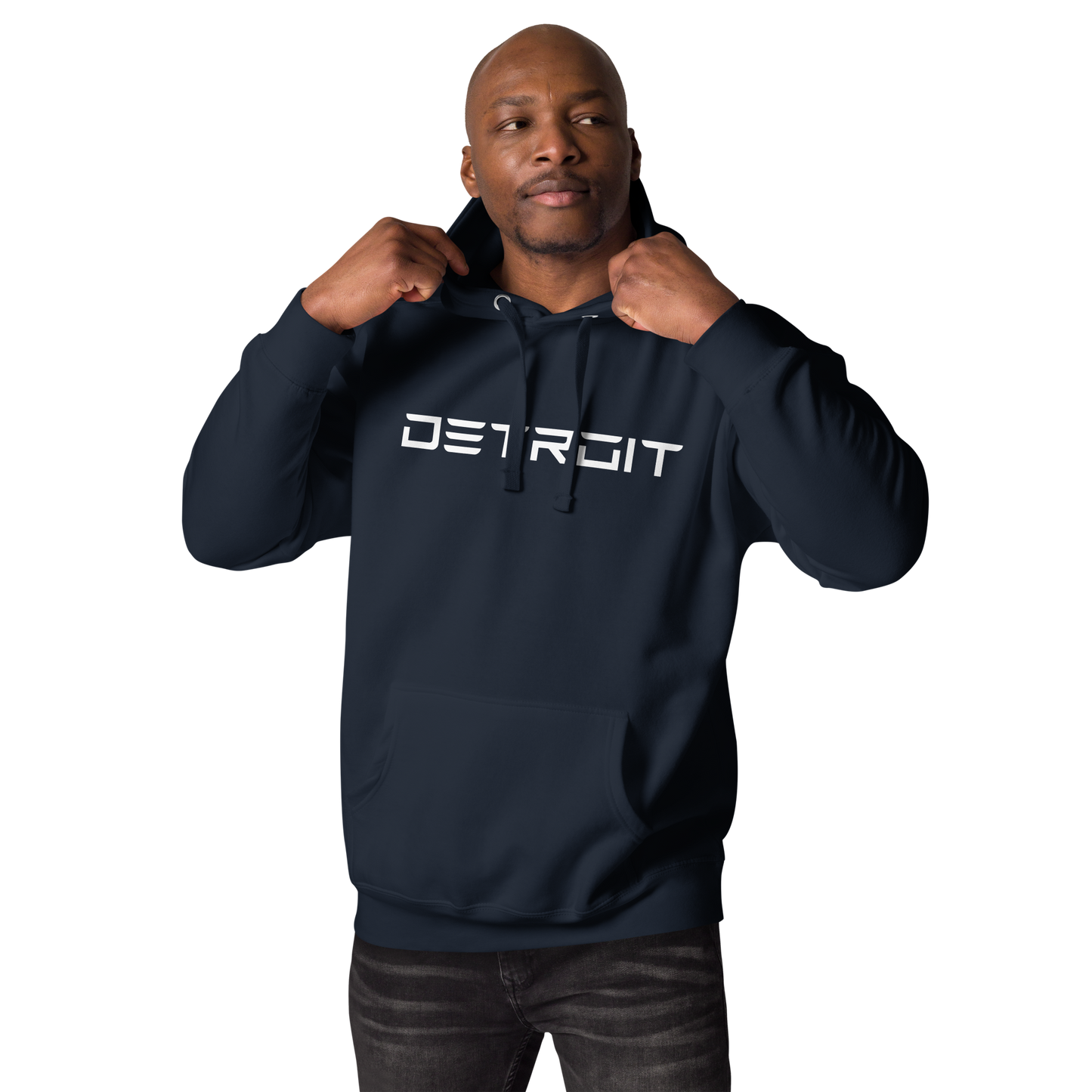 'Detroit' Unisex Premium Hoodie (Electric Font)