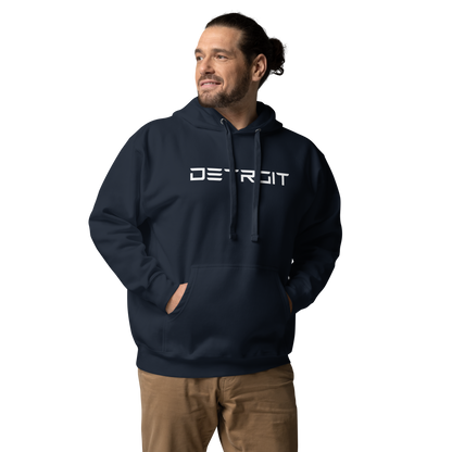 'Detroit' Unisex Premium Hoodie (Electric Font)