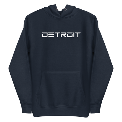 'Detroit' Unisex Premium Hoodie (Electric Font)