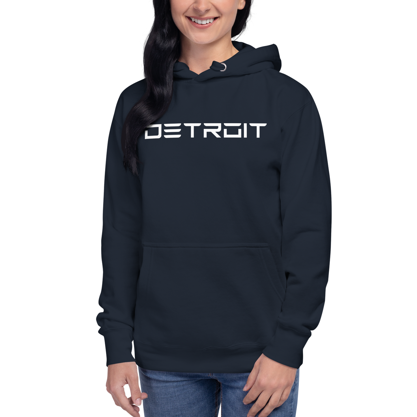 'Detroit' Unisex Premium Hoodie (Electric Font)