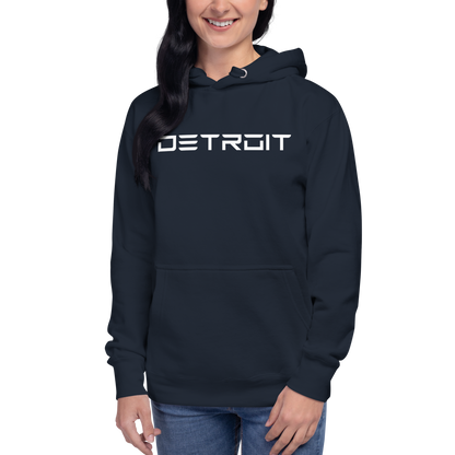 'Detroit' Unisex Premium Hoodie (Electric Font)