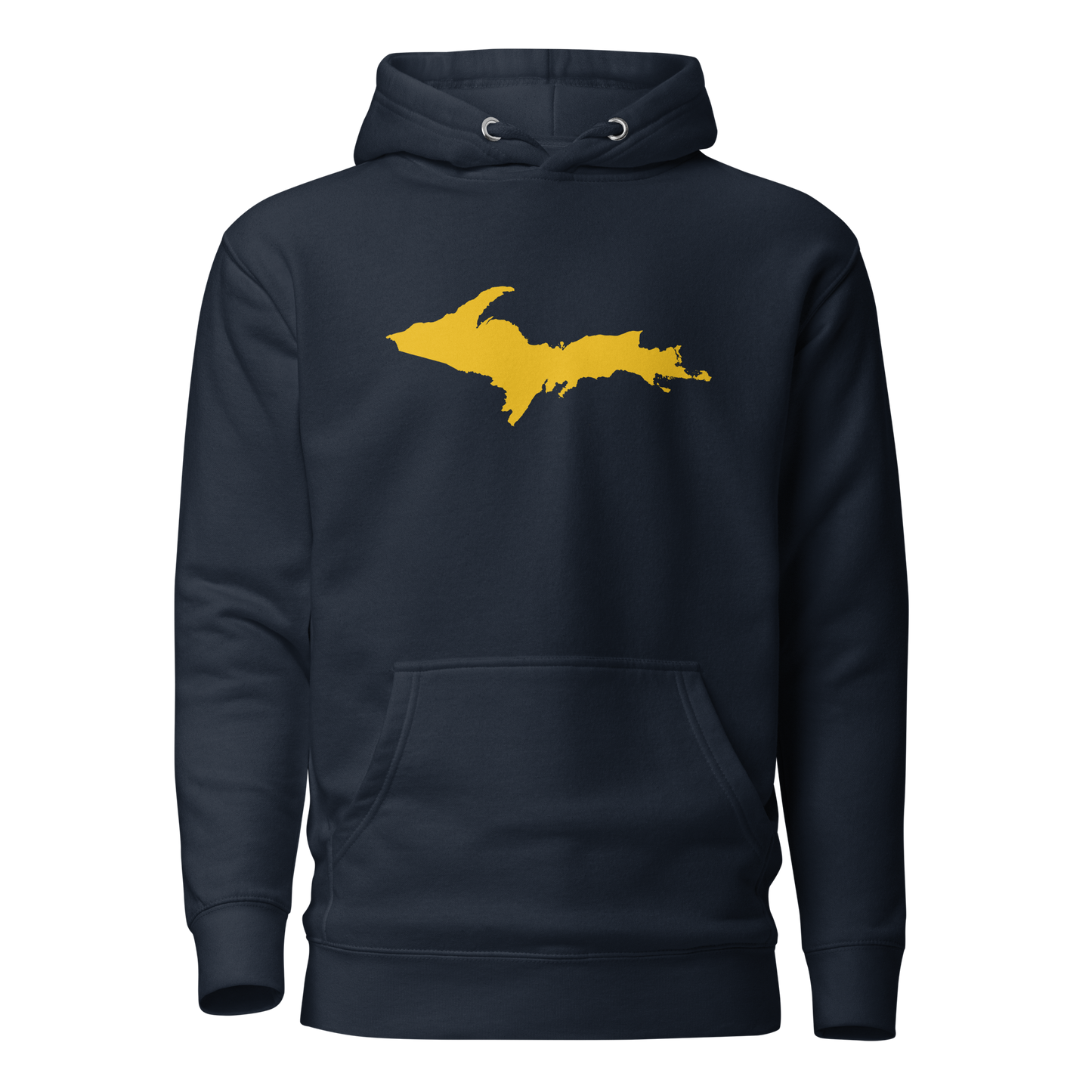 Upper Peninsula Hoodie (w/ Gold UP Outline) | Unisex Premium