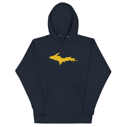 Upper Peninsula Hoodie (w/ Gold UP Outline) | Unisex Premium