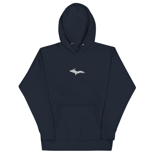 Michigan Upper Peninsula Hoodie (w/ Embroidered UP Outline) | Unisex Premium