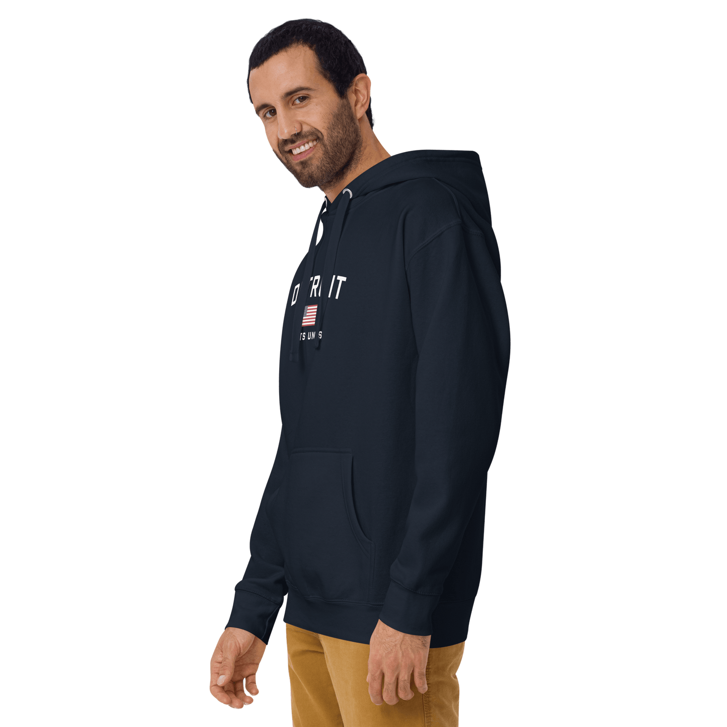 'Détroit États Unis' Hoodie | Unisex Premium - Circumspice Michigan