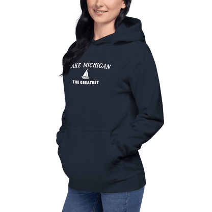 'Lake Michigan The Greatest' Hoodie | Unisex Premium - Circumspice Michigan