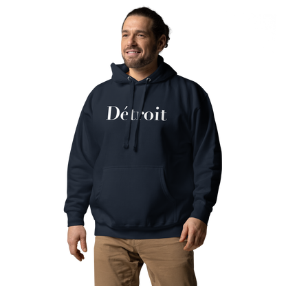 'Détroit' Unisex Premium Hoodie (Didot Font)