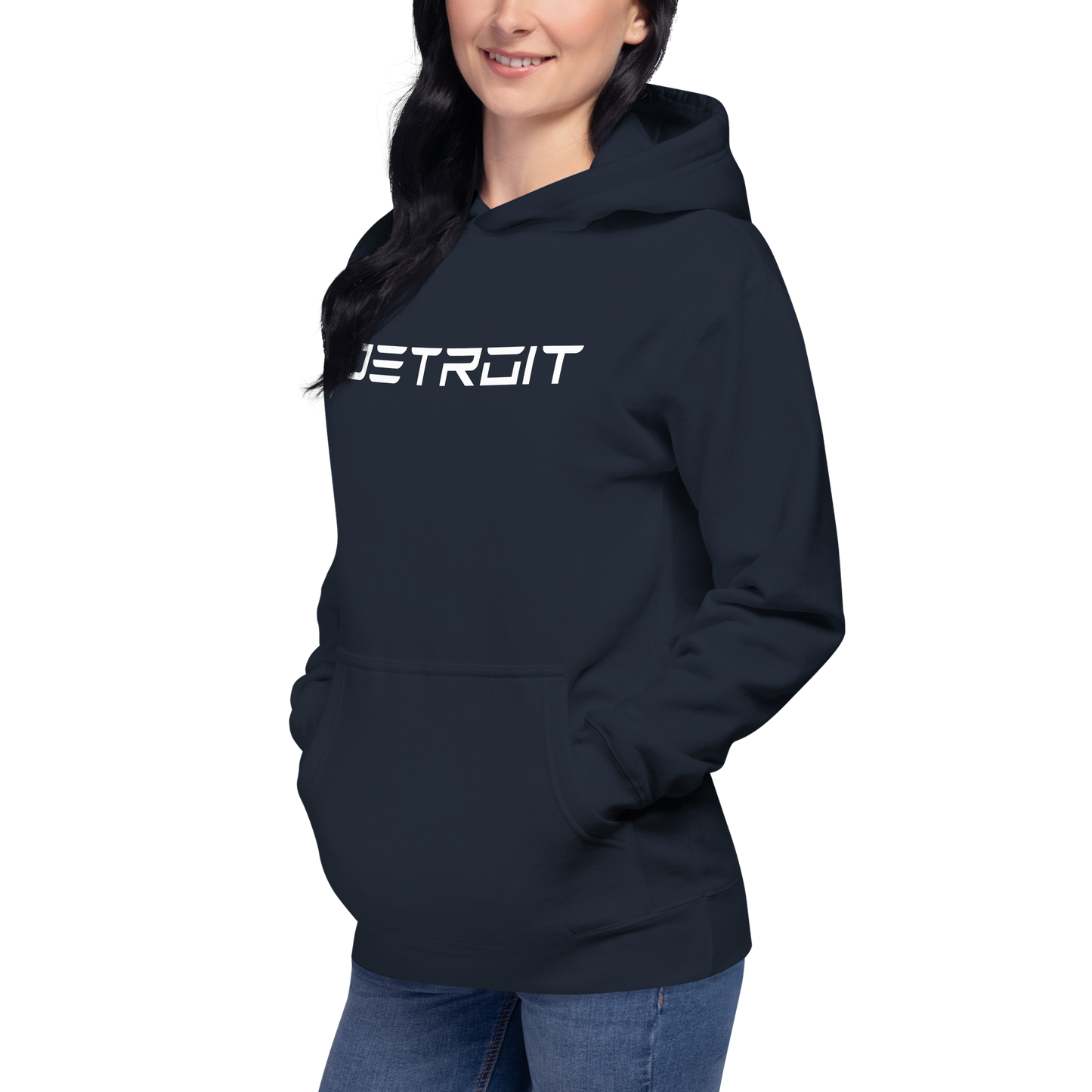 'Detroit' Unisex Premium Hoodie (Electric Font)