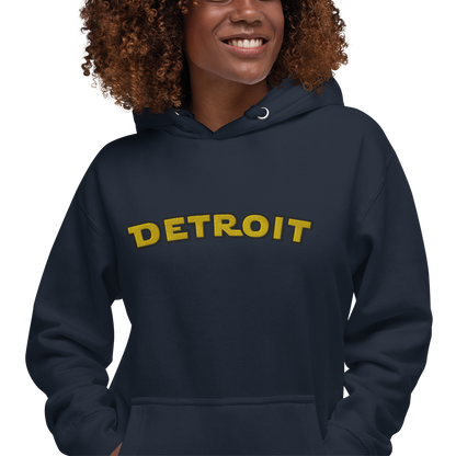 'Detroit' Unisex Premium Hoodie (Epic Sci-Fi Parody) | Embroidered