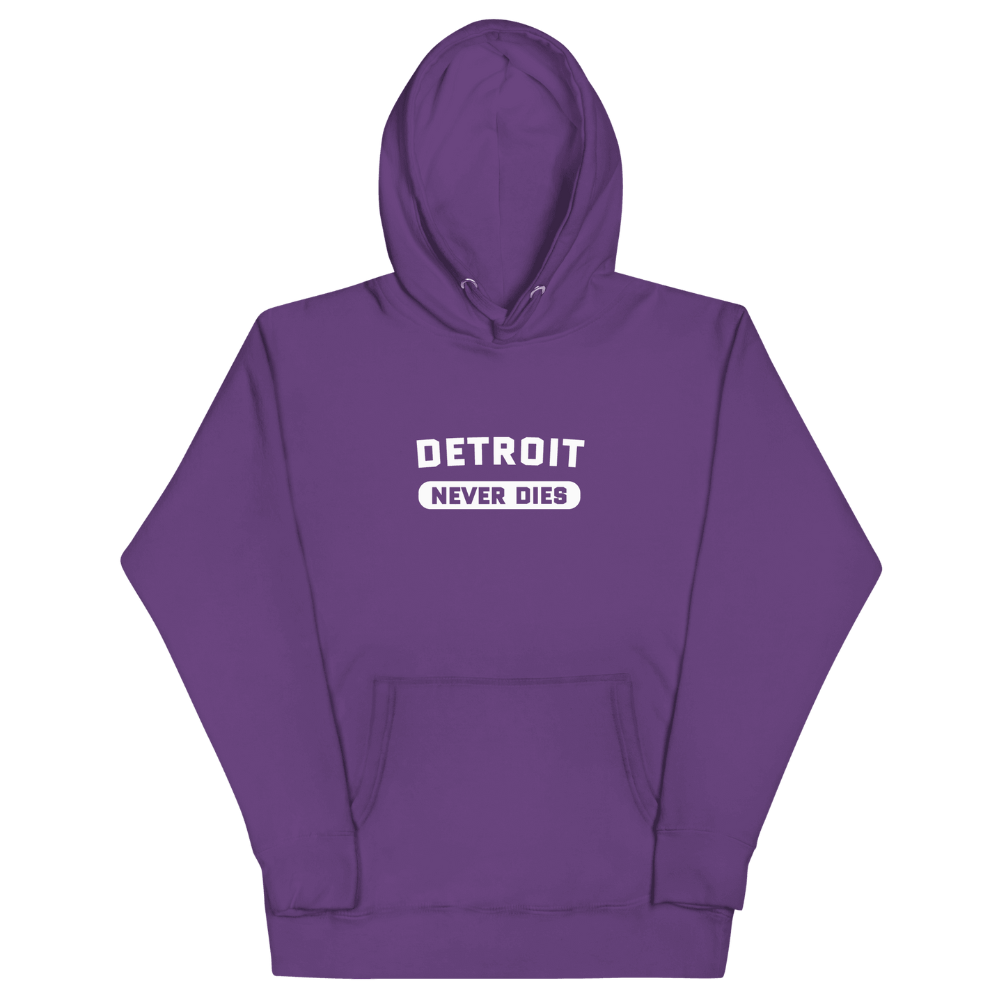 'Detroit Never Dies' Hoodie | Unisex Premium - Circumspice Michigan