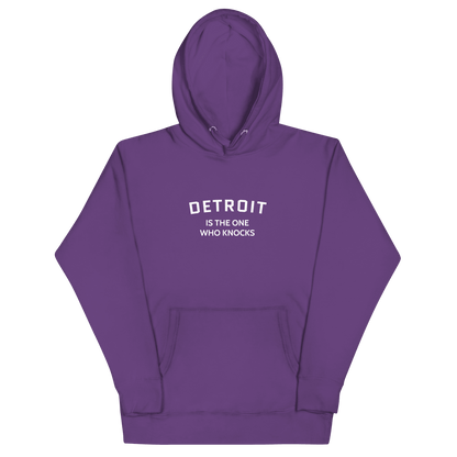 'Detroit is the One Who Knocks' Hoodie | Unisex Premium - Circumspice Michigan