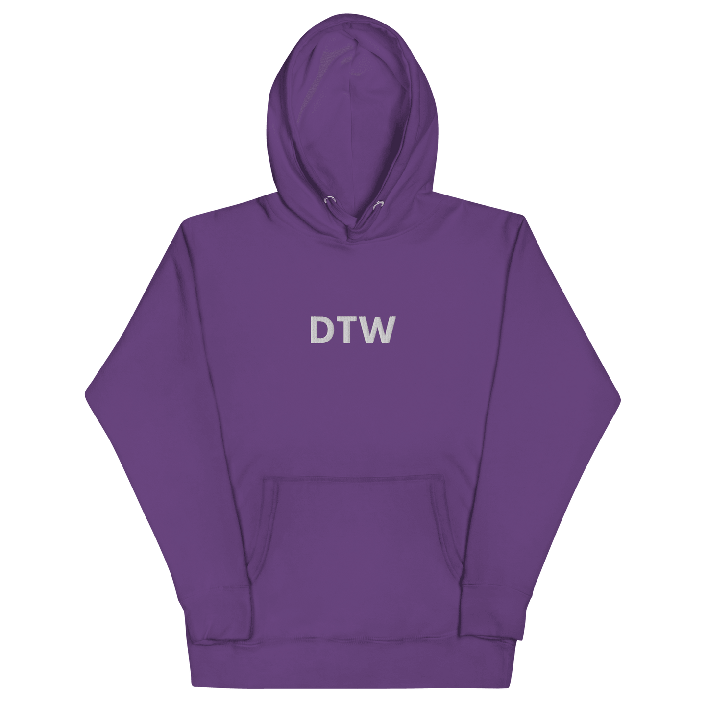 Detroit 'DTW' Premium Hoodie |  Unisex Embroidered - Circumspice Michigan