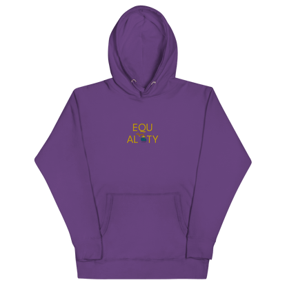 Michigan 'Equality' Premium Hoodie (w/ LGBTQ Pride Colors) | Embroidered - Circumspice Michigan