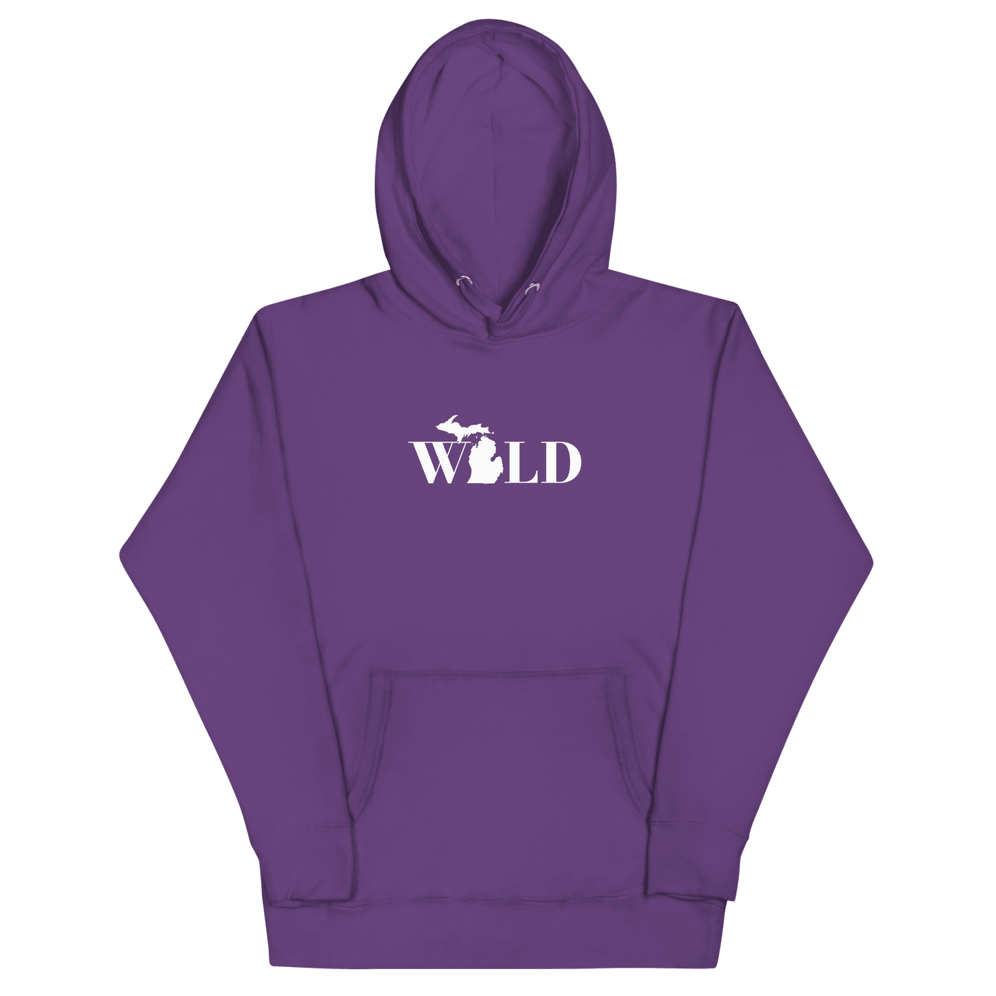 Michigan 'Wild' Hoodie (Didone Font w/ MI Outline) | Unisex Premium - Circumspice Michigan