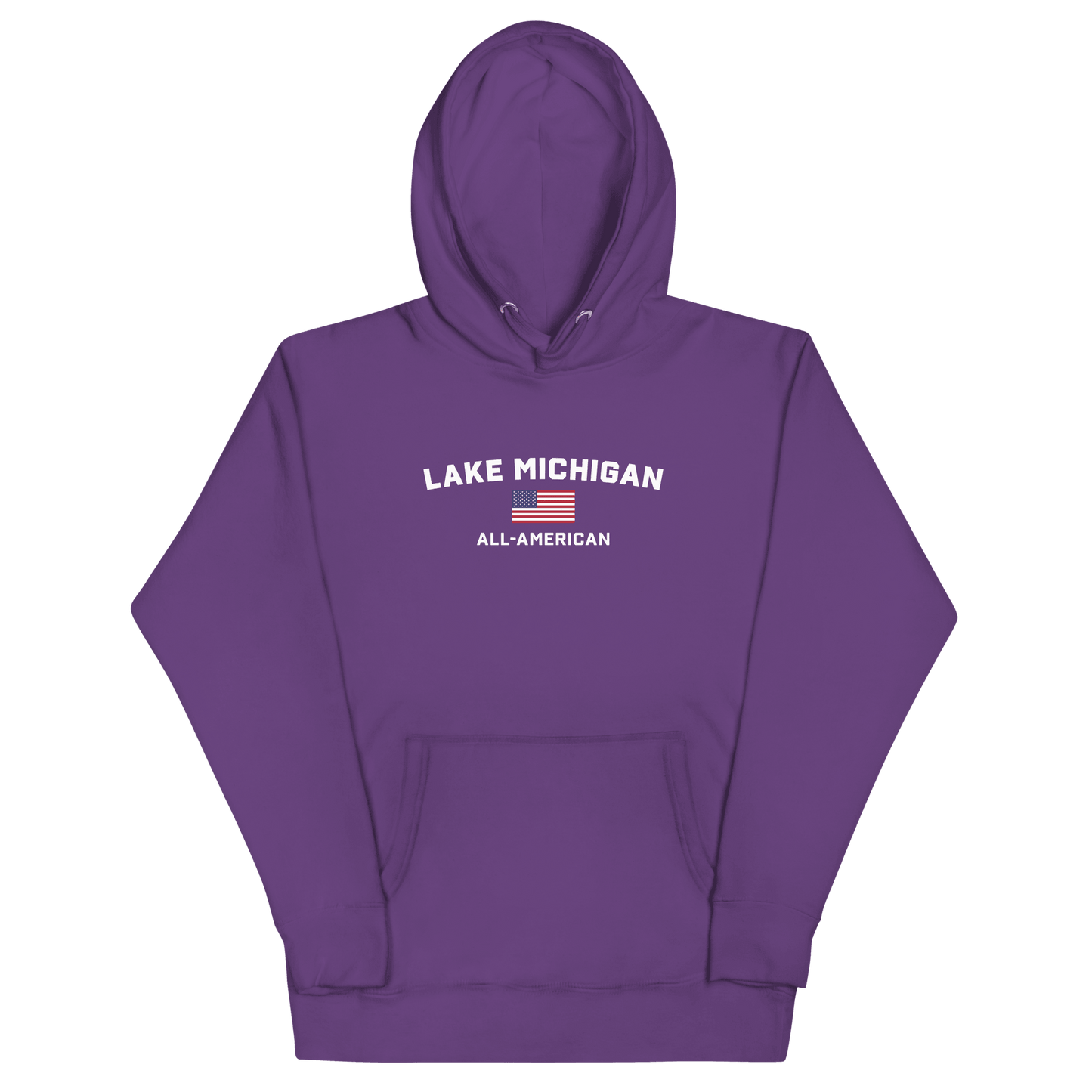 'Lake Michigan All American' Hoodie | Unisex Premium - Circumspice Michigan