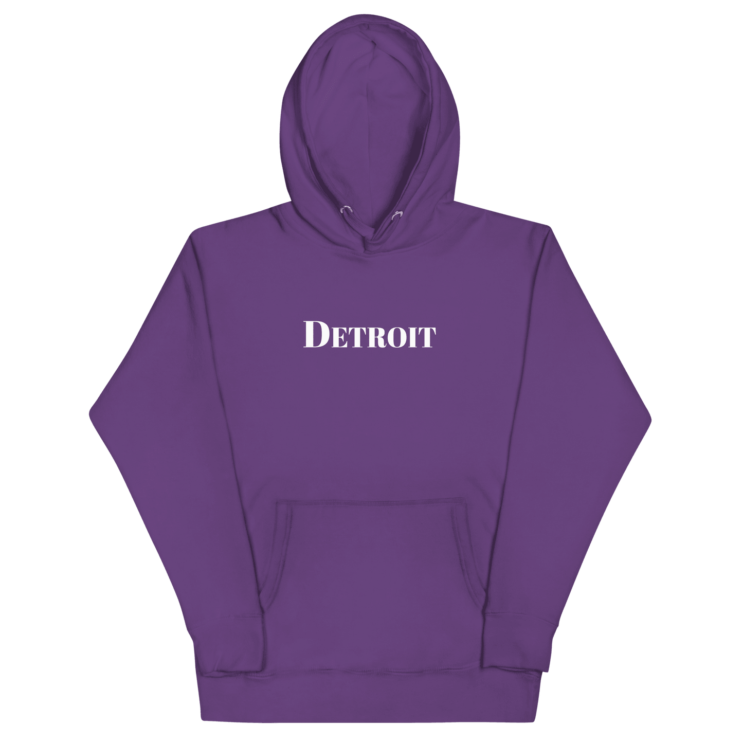 'Detroit' Hoodie (Didone Font) | Unisex Premium - Circumspice Michigan