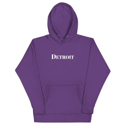 'Detroit' Hoodie (Didone Font) | Unisex Premium - Circumspice Michigan