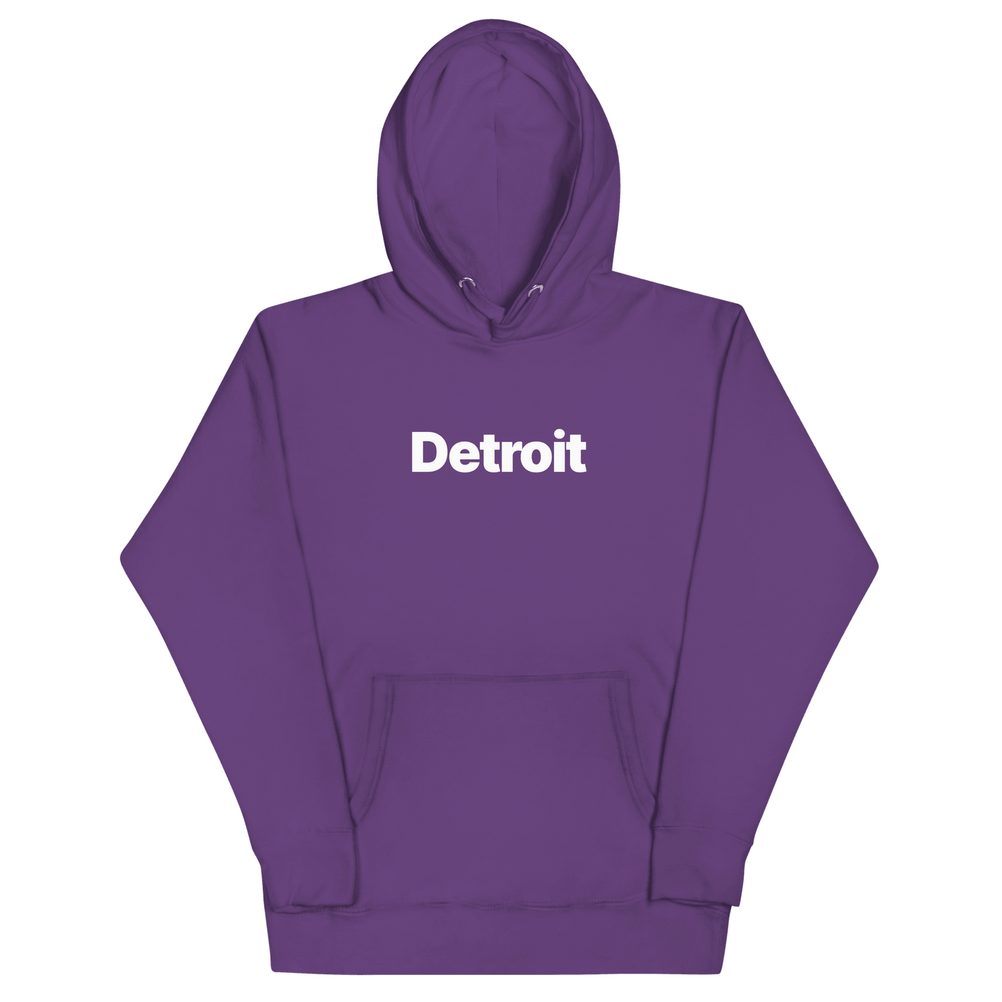 'Detroit' Hoodie (Swiss Sans Font) | Unisex Premium - Circumspice Michigan