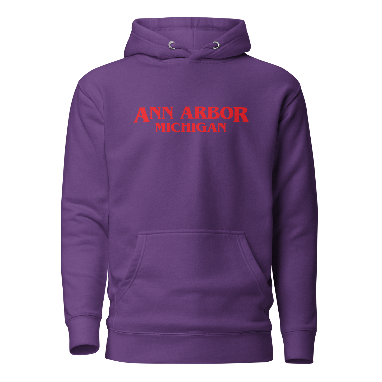 'Ann Arbor Michigan' Unisex Premium Hoodie (1980s Drama Parody)