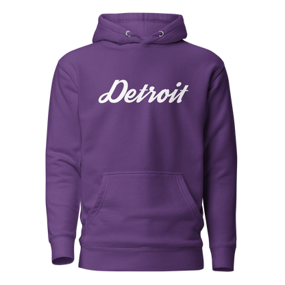 'Detroit' Unisex Premium Hoodie (Script Font)