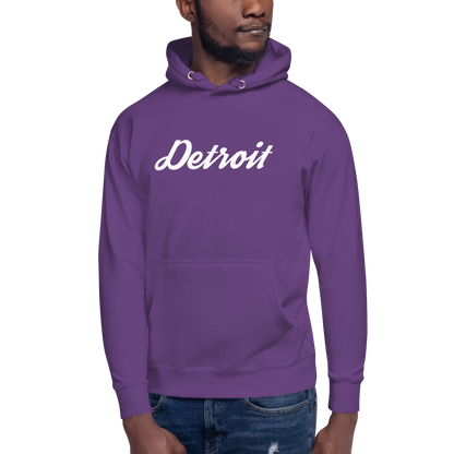 'Detroit' Unisex Premium Hoodie (Script Font)