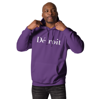 'Détroit' Unisex Premium Hoodie (Didot Font)