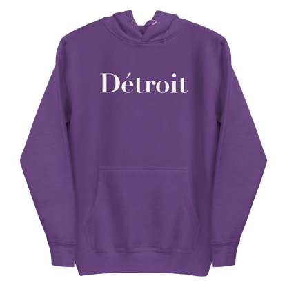 'Détroit' Unisex Premium Hoodie (Didot Font)