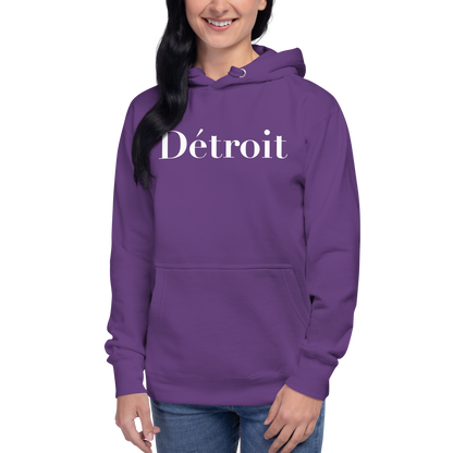 'Détroit' Unisex Premium Hoodie (Didot Font)