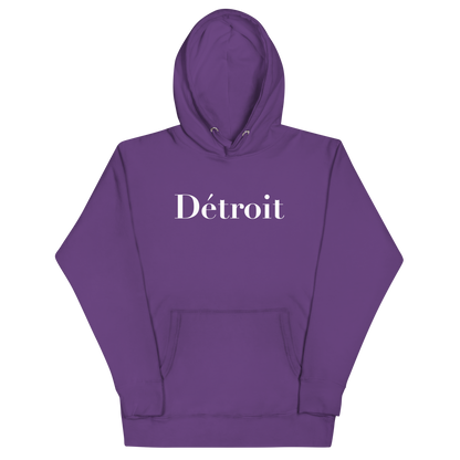 'Détroit' Unisex Premium Hoodie (Didot Font)