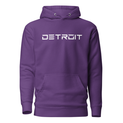 'Detroit' Unisex Premium Hoodie (Electric Font)