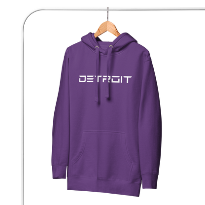 'Detroit' Unisex Premium Hoodie (Electric Font)