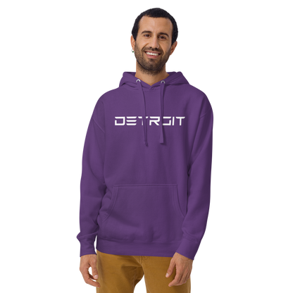 'Detroit' Unisex Premium Hoodie (Electric Font)